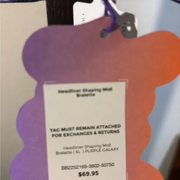 YITTY Purple Geometric Sports Bra - Picture 4 of 4